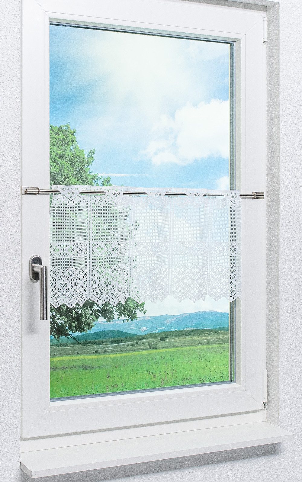 LYSEL® Scheibengardine Kleeblatt Design, (1 St), günstig online kaufen