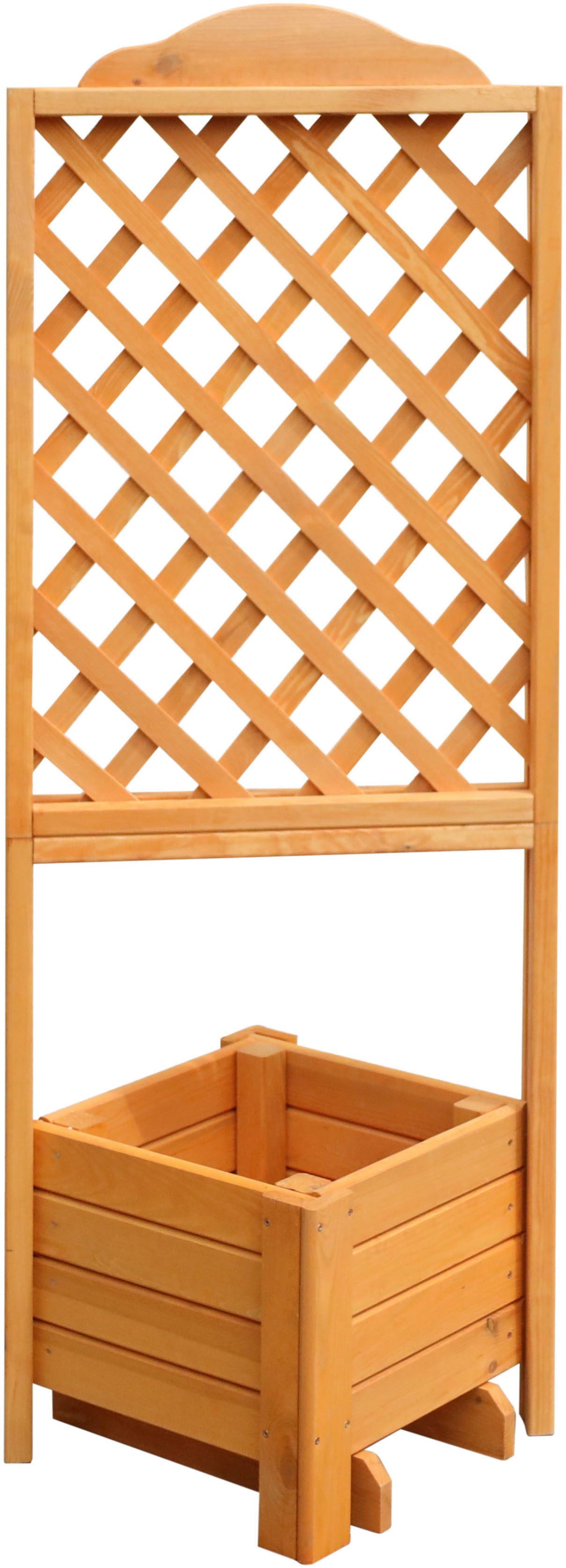 promadino Spalier, Eckspalier mit Pflanzkasten, BxTxH: 38x38x140 cm günstig online kaufen