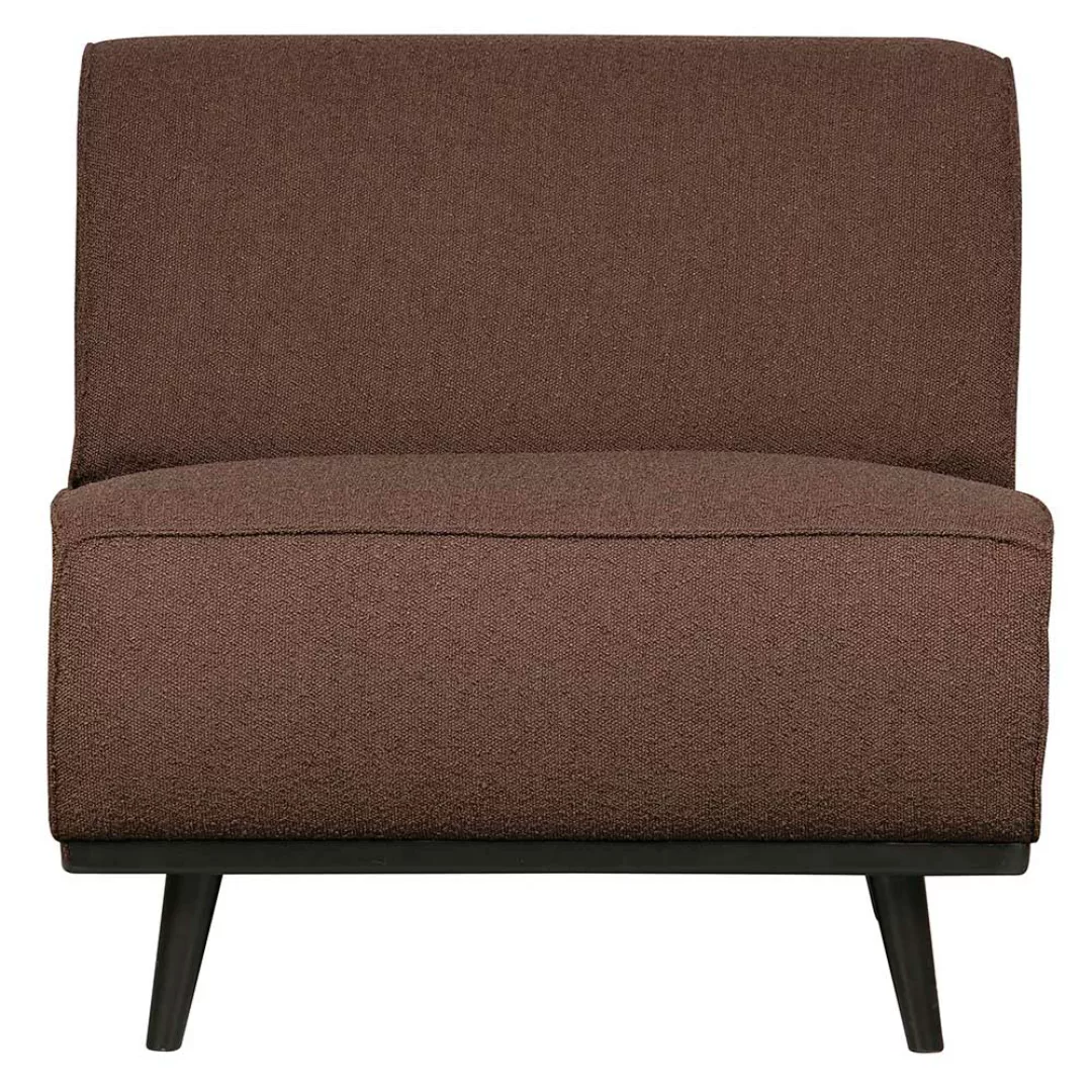 1-Sitzer Element Modulsofa in Dunkelbraun Bouclé Stoff günstig online kaufen