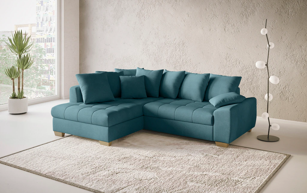 Mr. Couch Ecksofa "Nikita II, L-Form", Wahlweise mit Bettfunktion, Bettkast günstig online kaufen