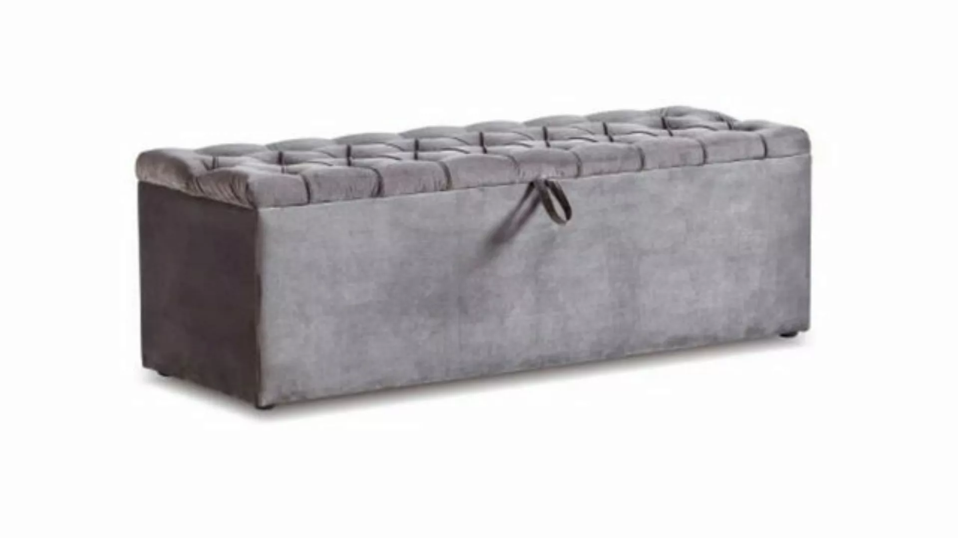 abc bedding Boxspringbett HADISE Grau Taupe Samt Voll-orthopädisch mit Bett günstig online kaufen