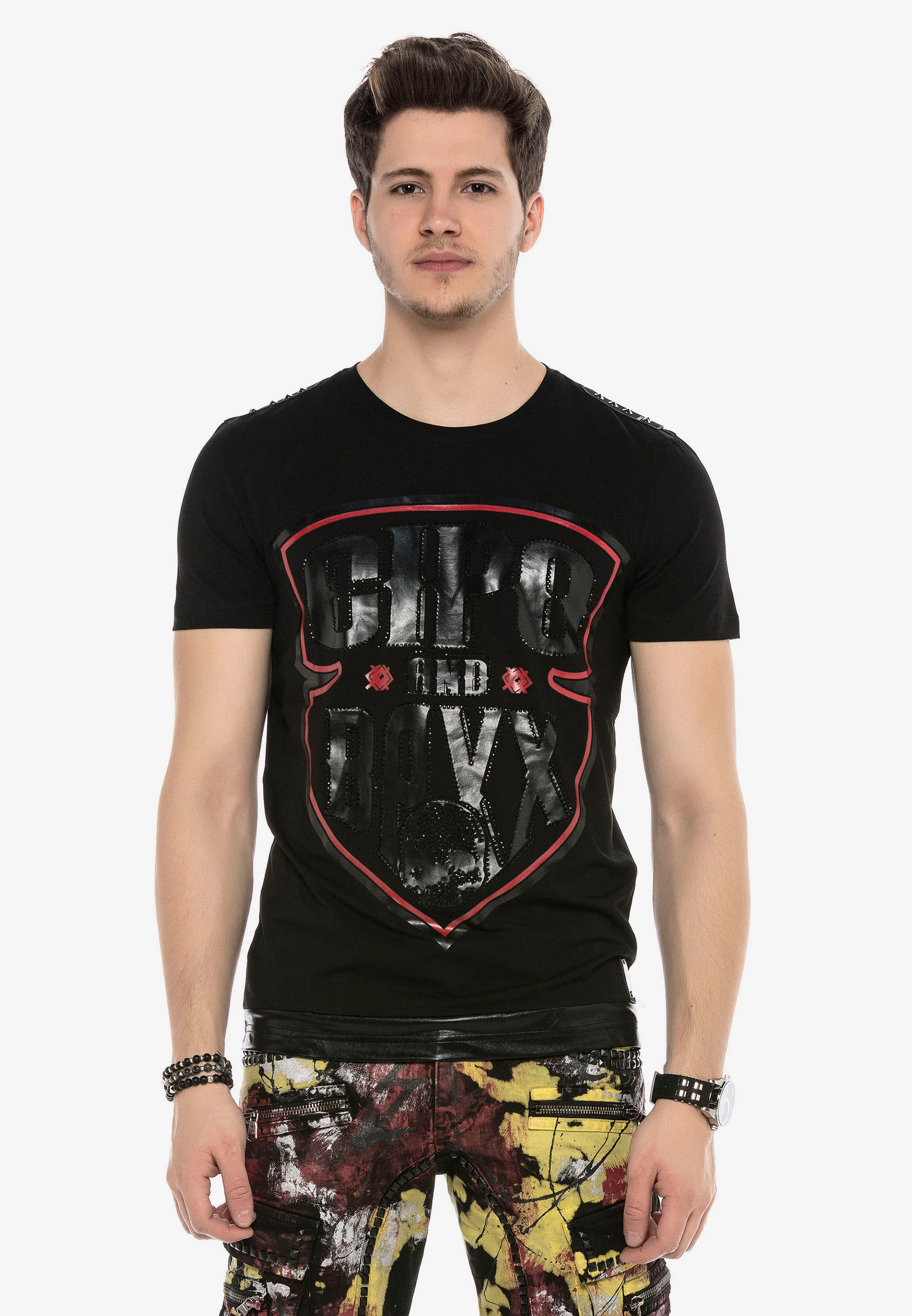 Cipo & Baxx T-Shirt, mit coolem Logomotiv günstig online kaufen