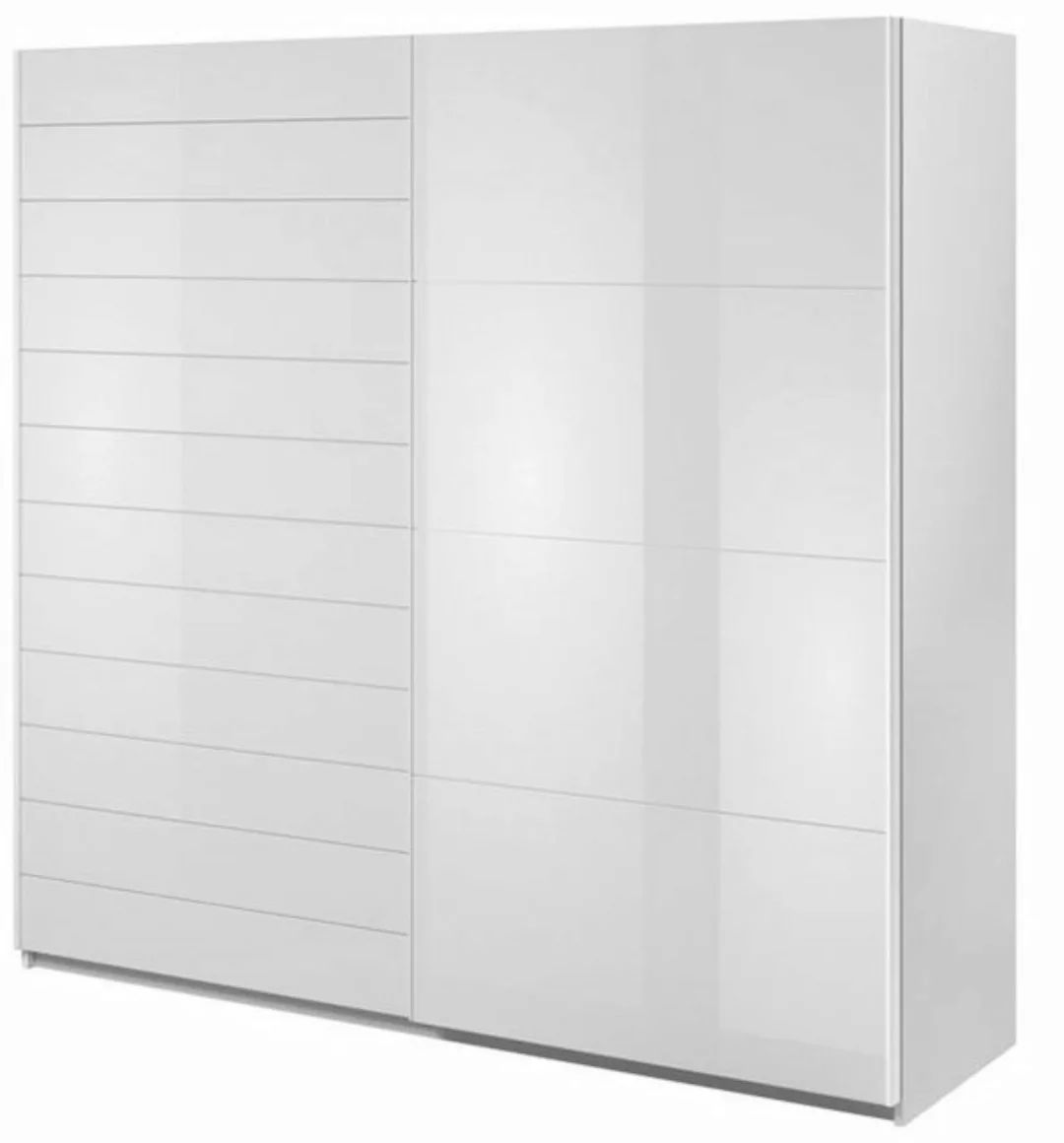 Helvetia Schwebetürenschrank Galaxy (1-St) weiß Hochglanz Glasweiß 220x61x2 günstig online kaufen