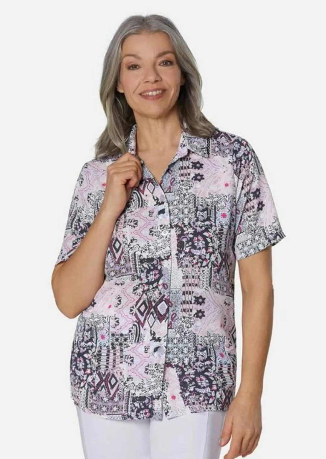 GOLDNER Hemdbluse Leichte Bluse mit klassischem Hemdkragen günstig online kaufen