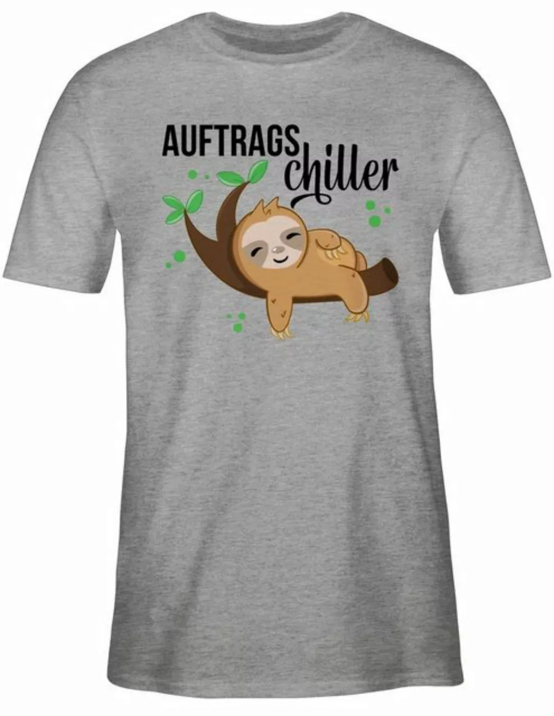 Shirtracer T-Shirt Auftragschiller mit Faultier schwarz Tiere Zubehör günstig online kaufen