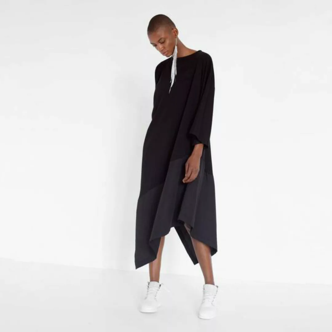 Asymmetrisches Kleid Aus Bio-baumwolle günstig online kaufen