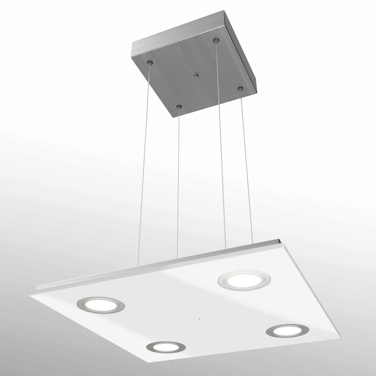 Quadratische LED-Hängeleuchte Pano, weiß günstig online kaufen
