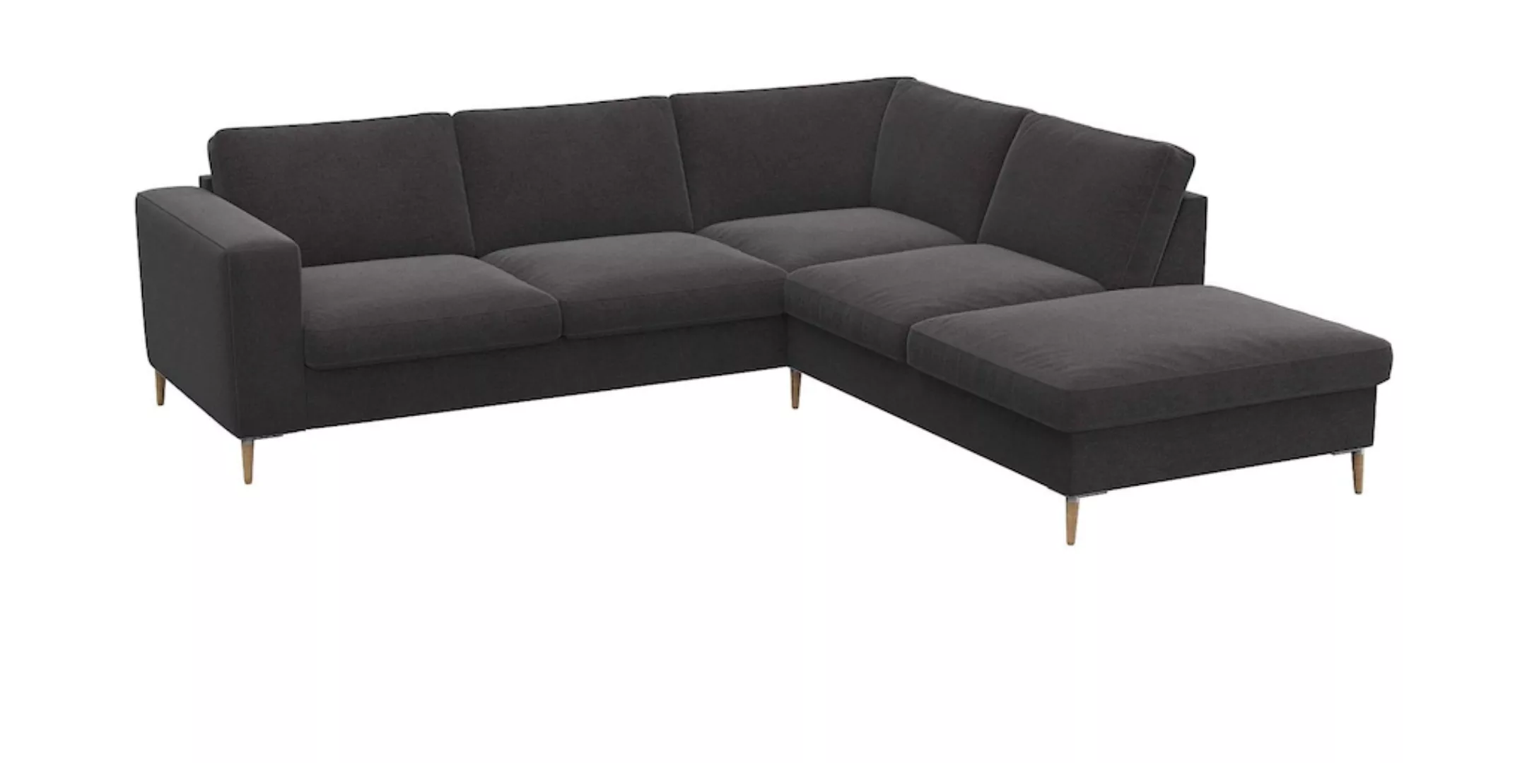 FLEXLUX Ecksofa "Fiore, L-Form", breite Armlehnen, Kaltschaum im Sitz, Füße günstig online kaufen