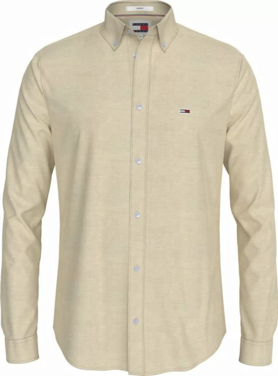 Tommy Jeans Langarmhemd TJM Slim Stretch Oxford Shirt mit Flaglabel auf der günstig online kaufen