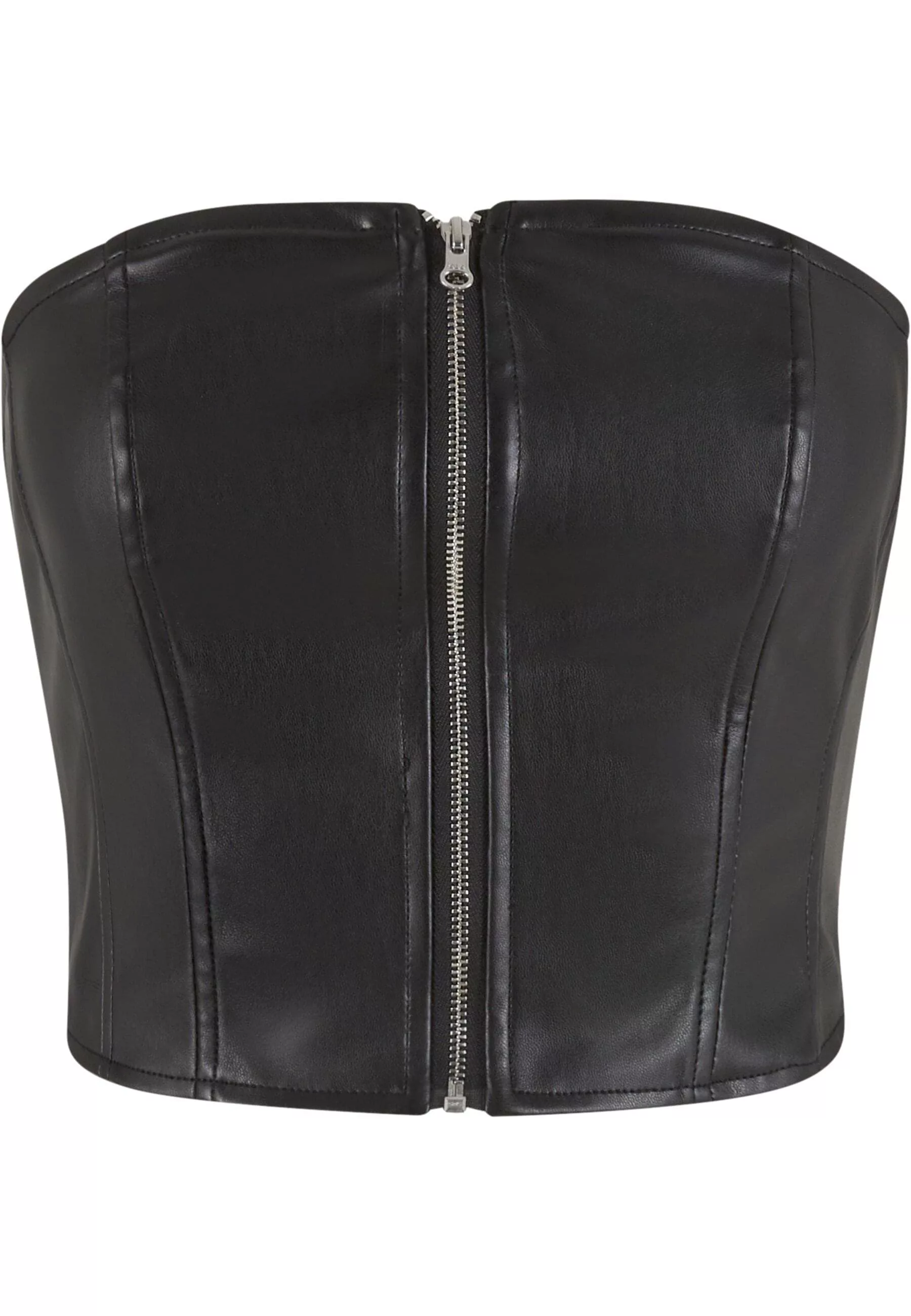 URBAN CLASSICS Muskelshirt "Urban Classics Ladies Synthetic Leather Bandeau günstig online kaufen