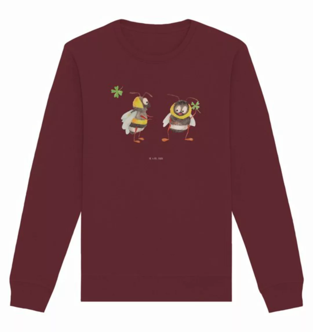 Mr. & Mrs. Panda Longpullover Größe L Bienen Paar - Burgundy - Geschenk, Un günstig online kaufen