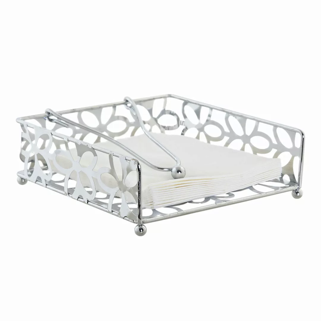 Serviettenring Dkd Home Decor Margerite Silber Metall günstig online kaufen