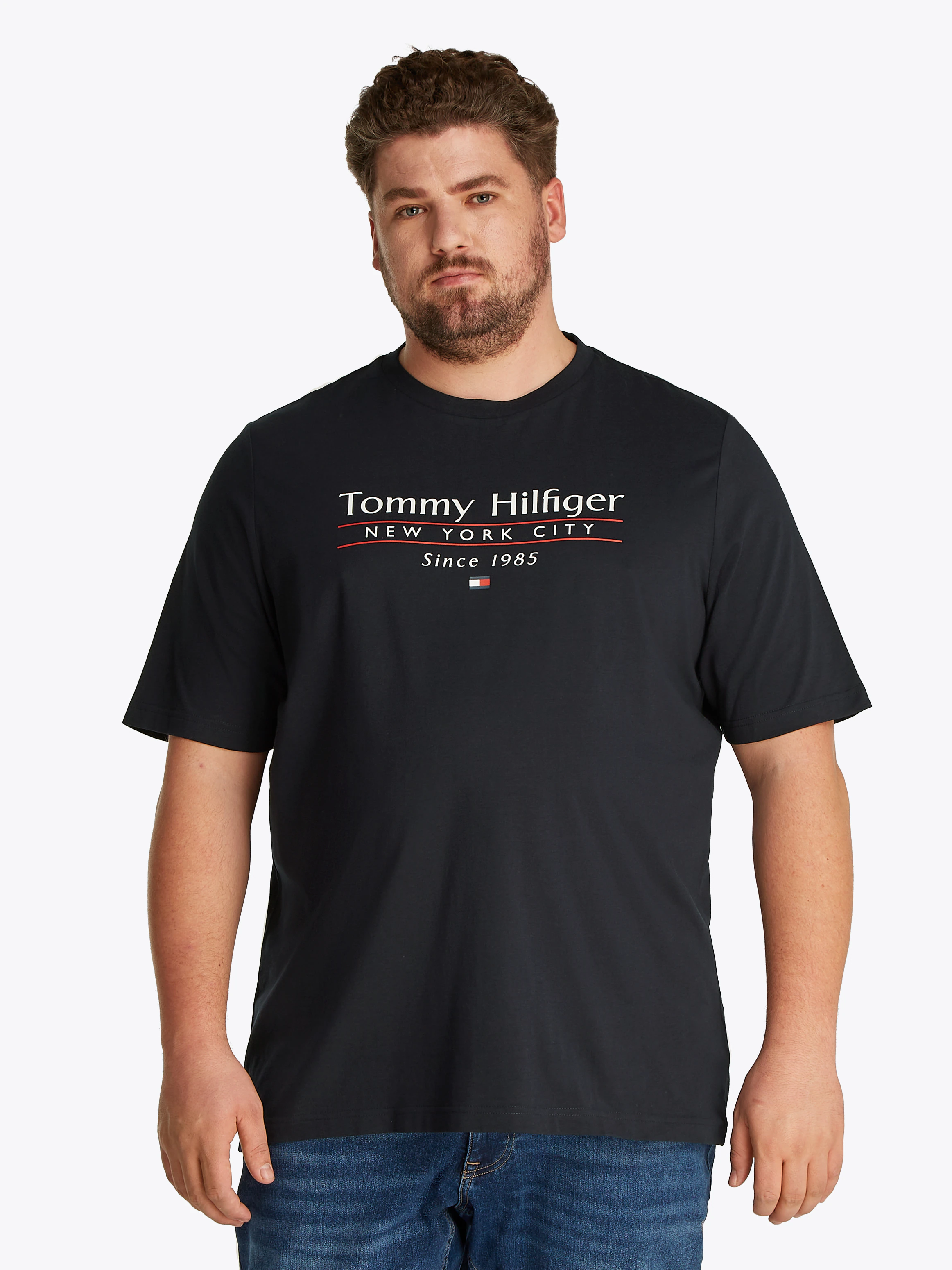 Tommy Hilfiger Big & Tall T-Shirt "BT-HILFIGER CENTER STACK TEE-B", Große G günstig online kaufen