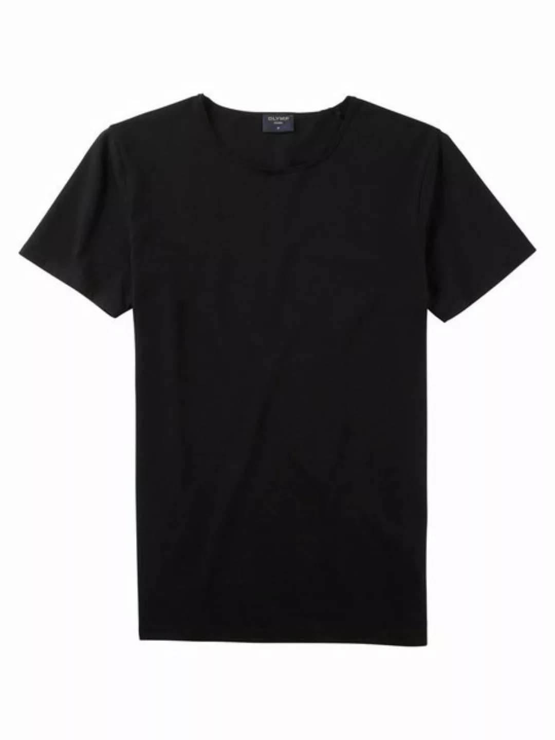 OLYMP T-Shirt Casual mit Rollkante am Ausschnitt günstig online kaufen