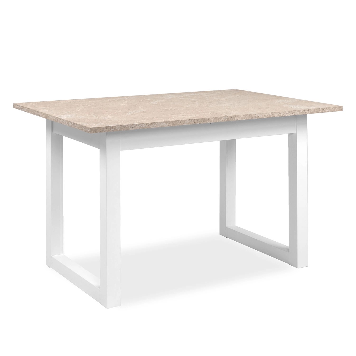 Homestyle4u Esstisch 120x80 in Weiß Ausziehbar 2740 günstig online kaufen