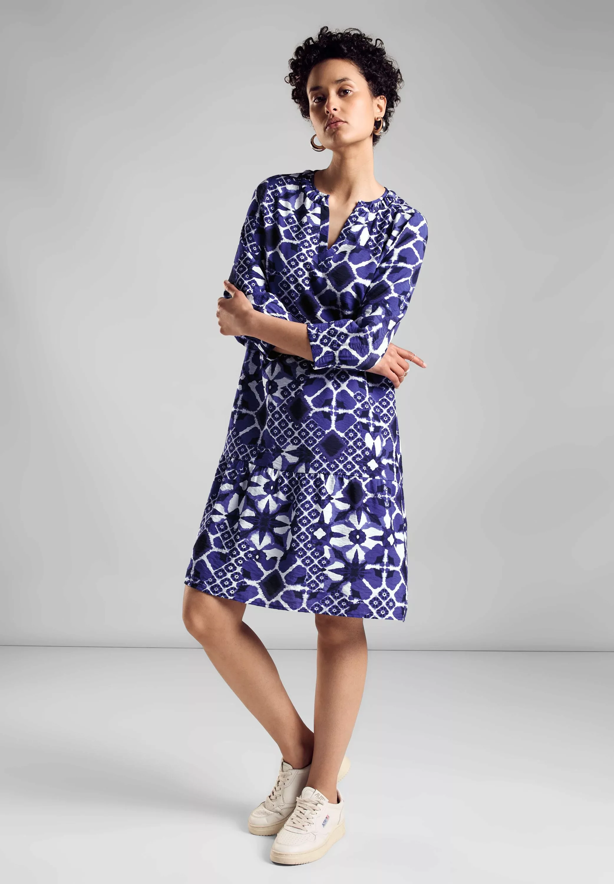 STREET ONE Blusenkleid, mit allover Print günstig online kaufen