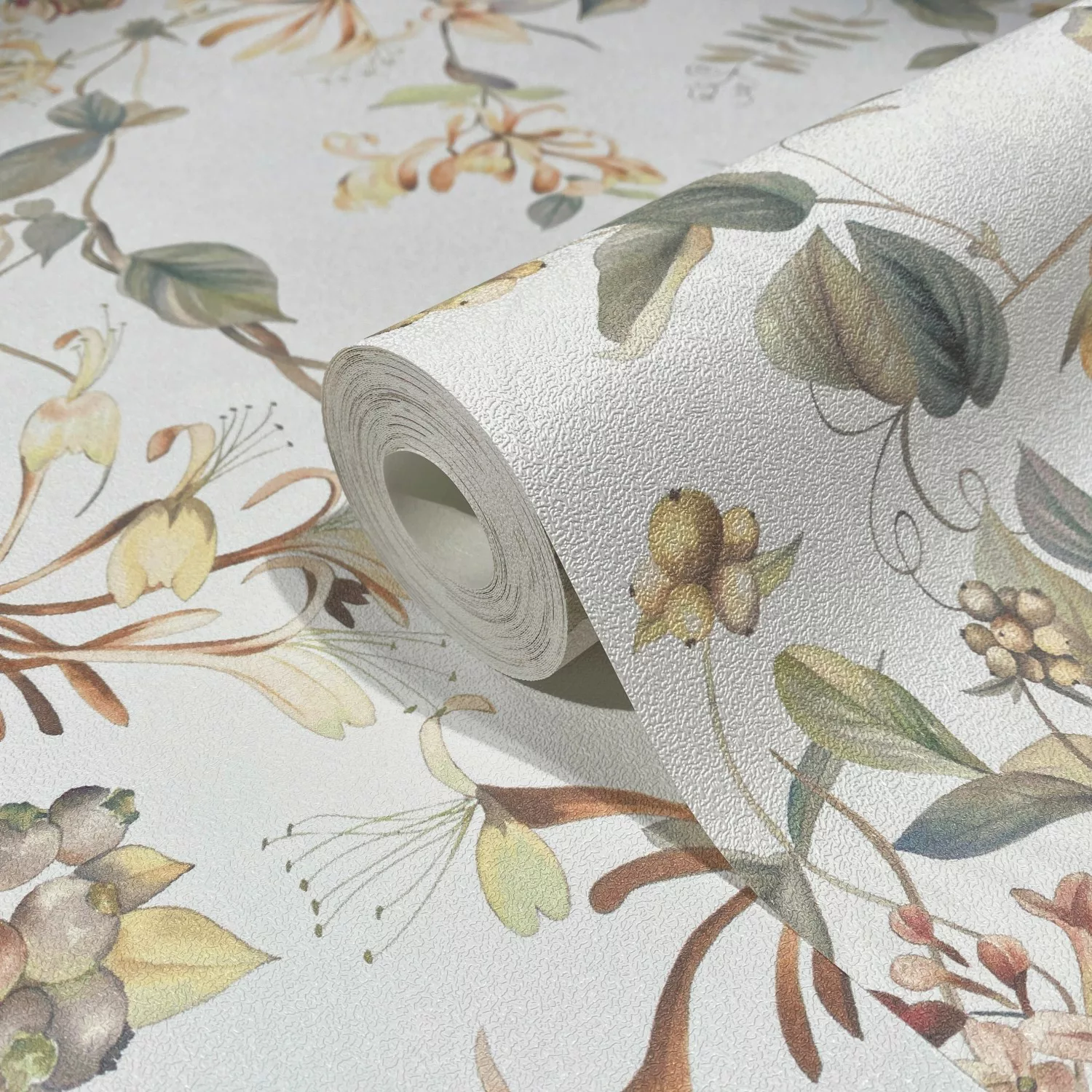 Marburg Vliestapete Floral Natur Weiß-Beige FSC® günstig online kaufen