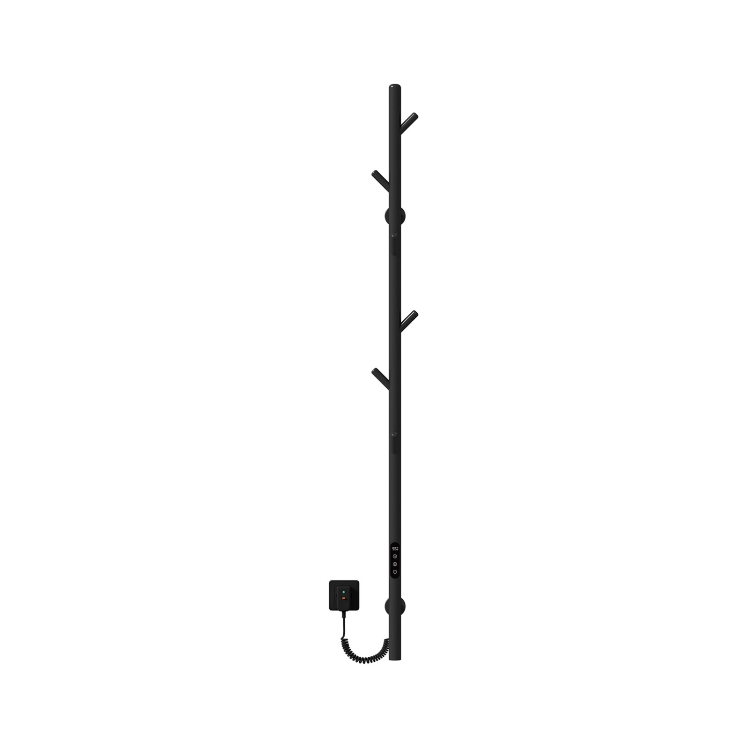Emke Elektrischer Handtuchheizkörper 150 cm Schwarz mit LED Display Intelli günstig online kaufen
