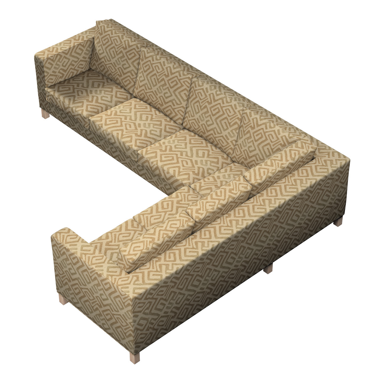 Bezug für Karlanda Sofa Ecke links, mocca, 36cm x 30cm x 50cm, Cosy Home (1 günstig online kaufen