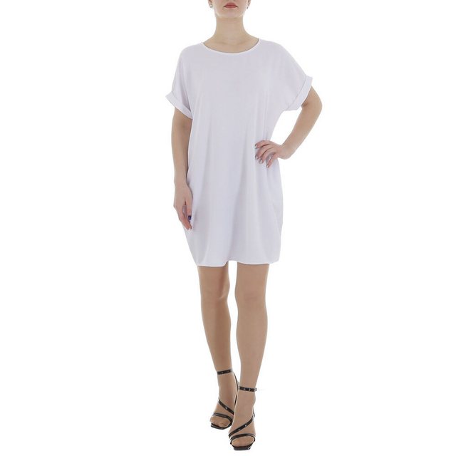 Ital-Design Tunikakleid Damen Freizeit (86164441) Kreppoptik/gesmokt Kleid günstig online kaufen