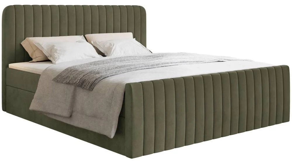 NADUVI Collection | Boxspringbett Adrien Samt mit Stauraum 140x200 günstig online kaufen