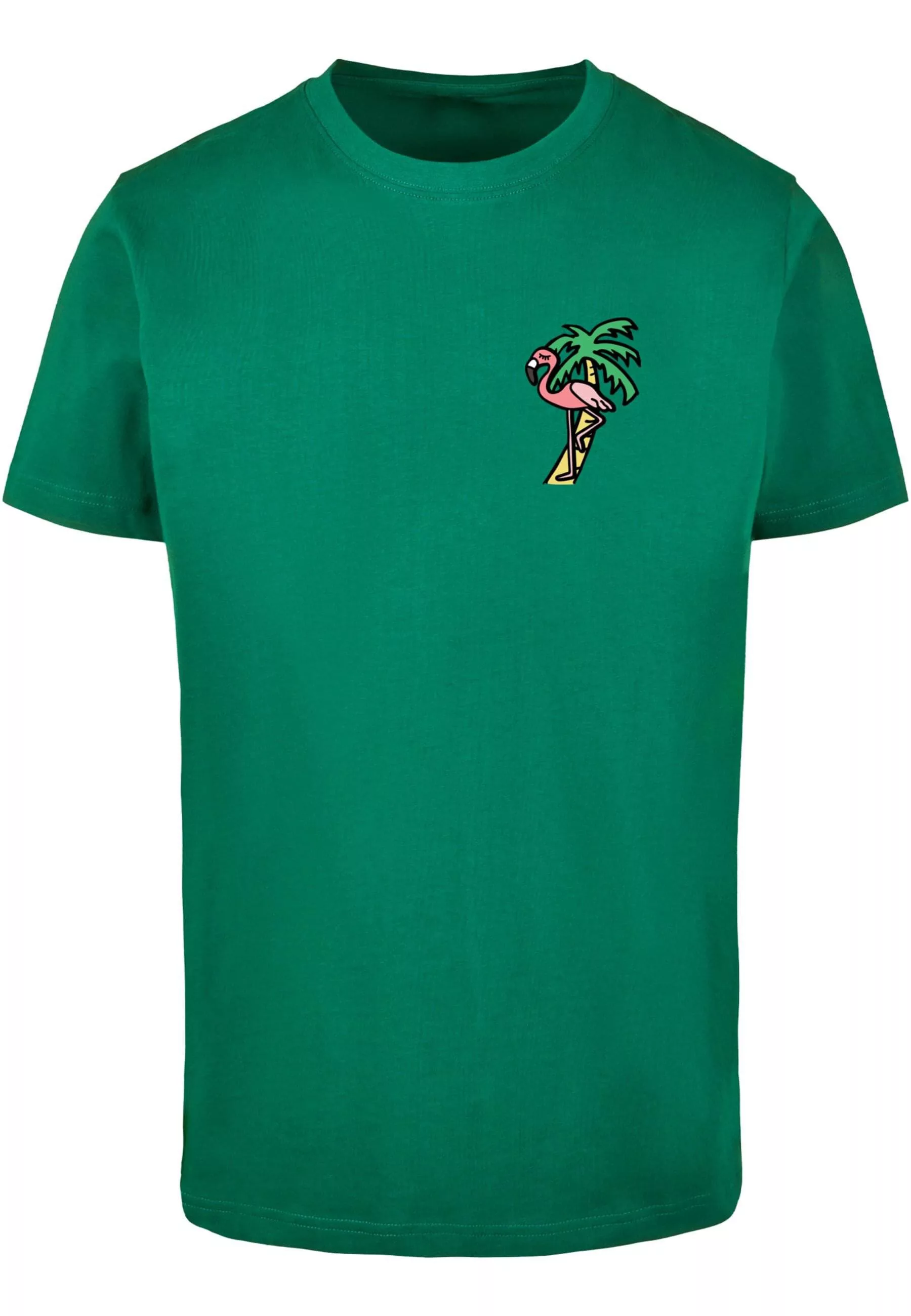 MisterTee Kurzarmshirt "MisterTee Herren Flamingo T-Shirt Round Neck" günstig online kaufen