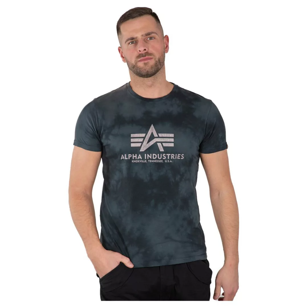 Alpha Industries Basic Batik Kurzärmeliges T-shirt 2XL Greyblack günstig online kaufen