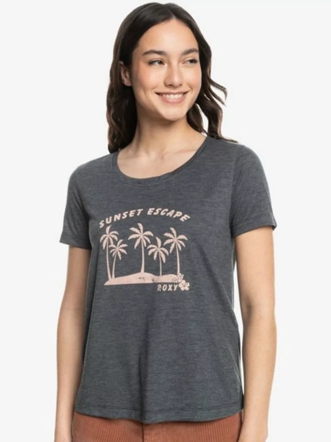 Roxy T-Shirt ROXY T-Shirt Chasing The Wave Anthracite günstig online kaufen