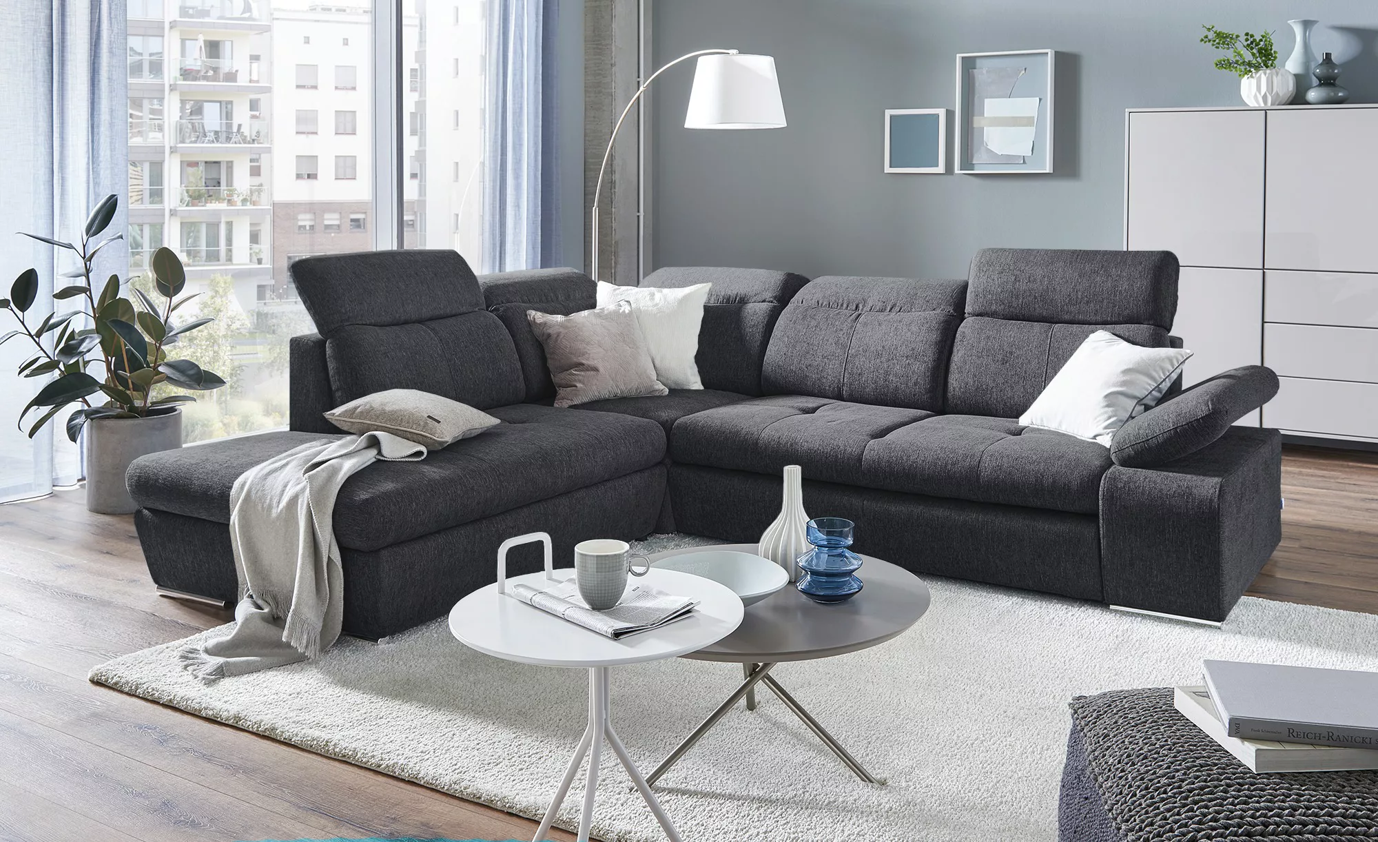 switch Ecksofa  Avilla ¦ schwarz ¦ Maße (cm): B: 285 H: 86 T: 234 Polstermö günstig online kaufen