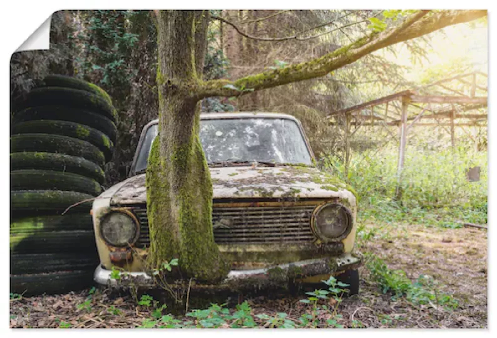 Artland Wandbild "Lost Places - Rostlaube Lada- verlassen", Auto, (1 St.), günstig online kaufen