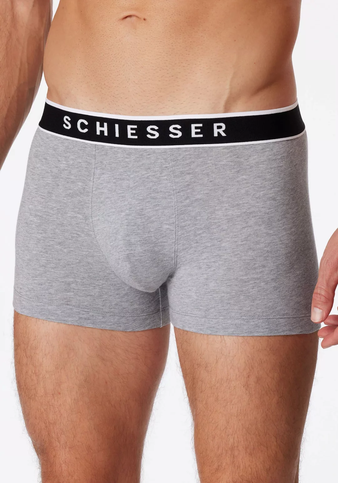 Schiesser Boxer ""95/5"", (3er-Pack), mit softem, tonalem Bund, kontraststa günstig online kaufen