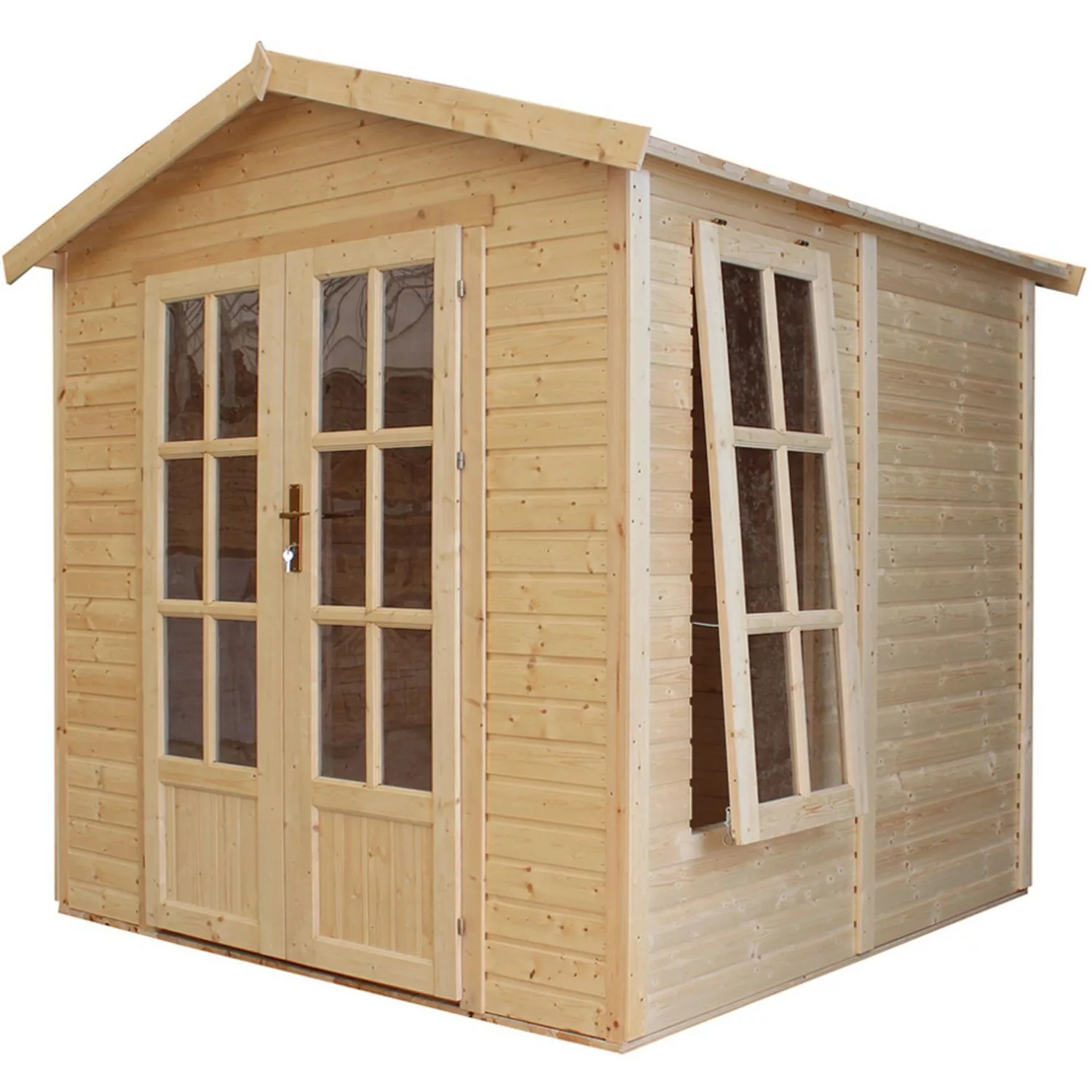 Timbela Gartenhaus Holz M351FB 4,08 m² ohne Dachziegel mit Boden günstig online kaufen