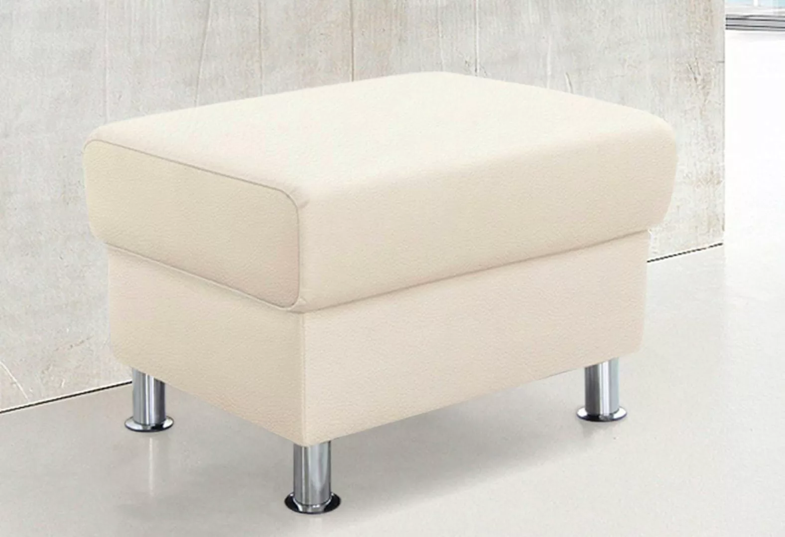 TRENDMANUFAKTUR Hocker "Rondo, Polsterhocker zur Serie, Breite 67 cm, Füße günstig online kaufen