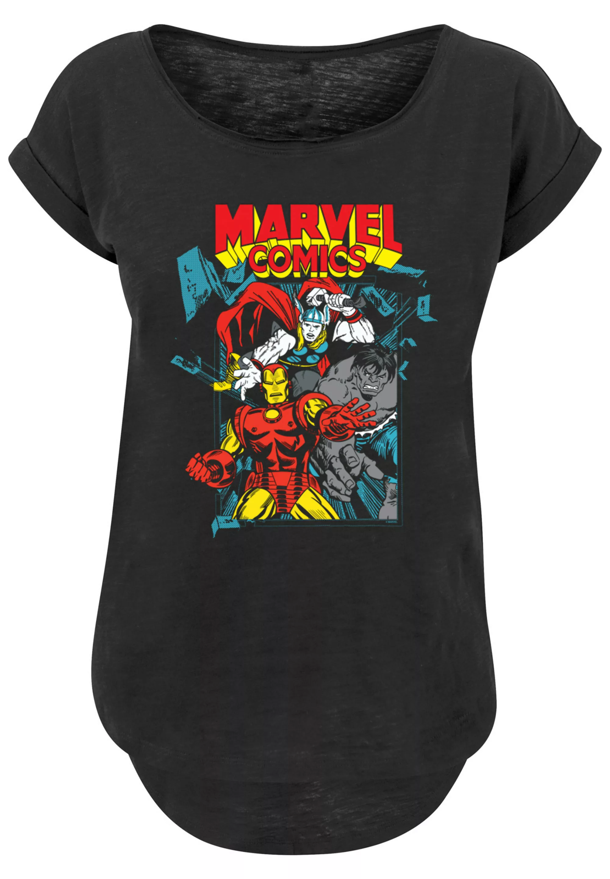 F4NT4STIC T-Shirt "Long Cut T-Shirt Marvel Comics Trio Pose", Damen,Premium günstig online kaufen