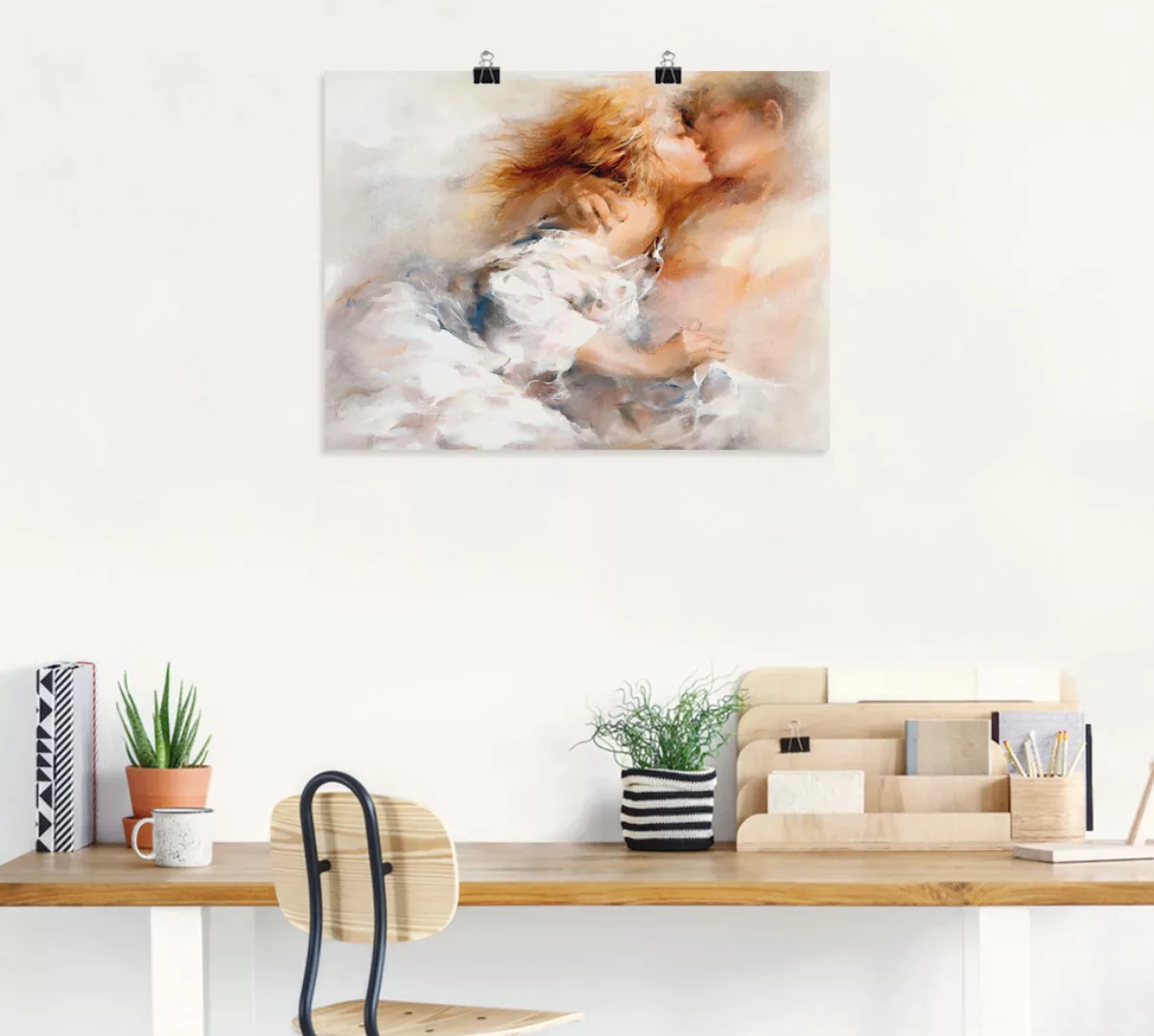 Artland Wandbild "Leidenschaftlich", Paar, (1 St.), als Leinwandbild, Poste günstig online kaufen