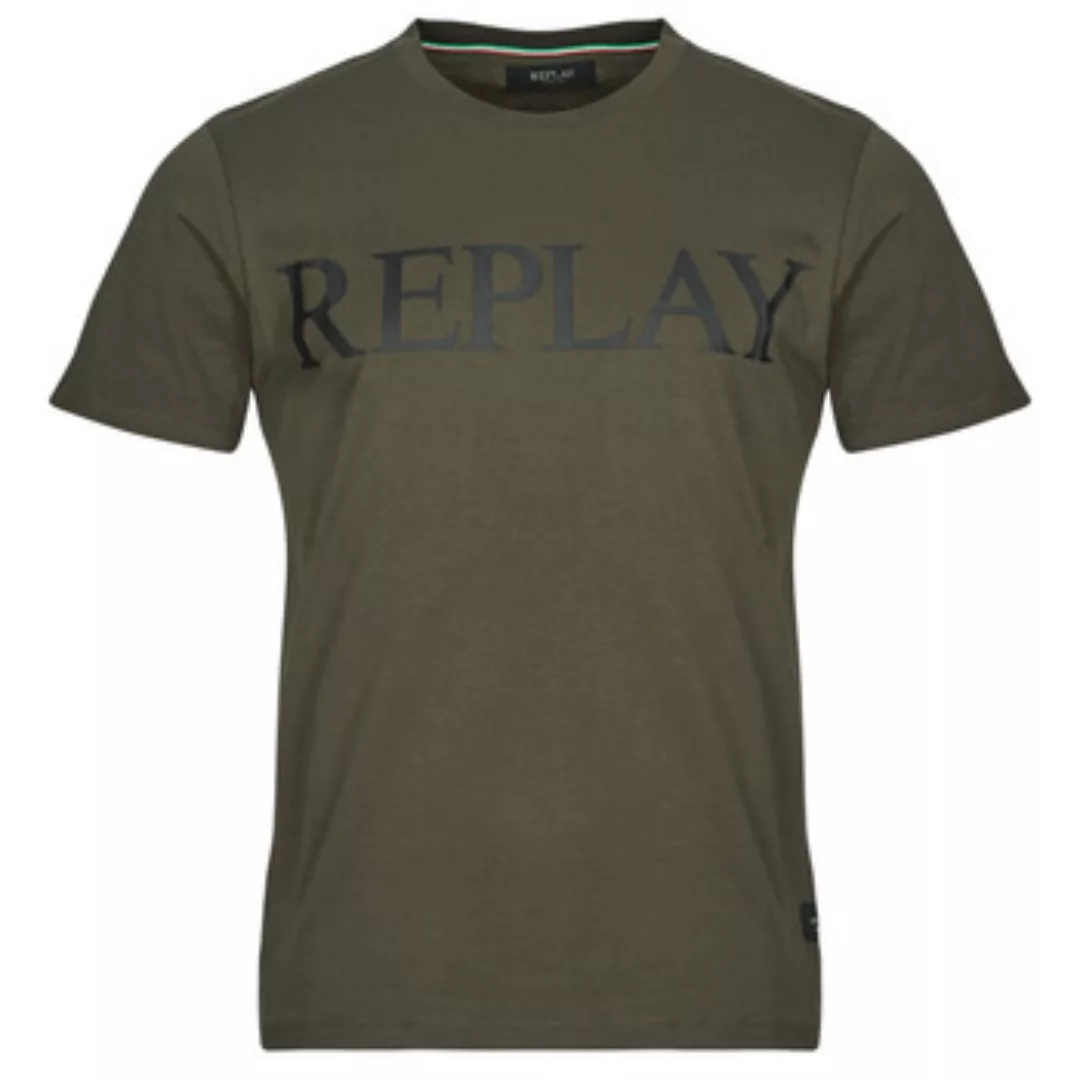 Replay Herren Rundhals T-Shirt BASIC JERSEY BIG 30/1 Regular Fit günstig online kaufen