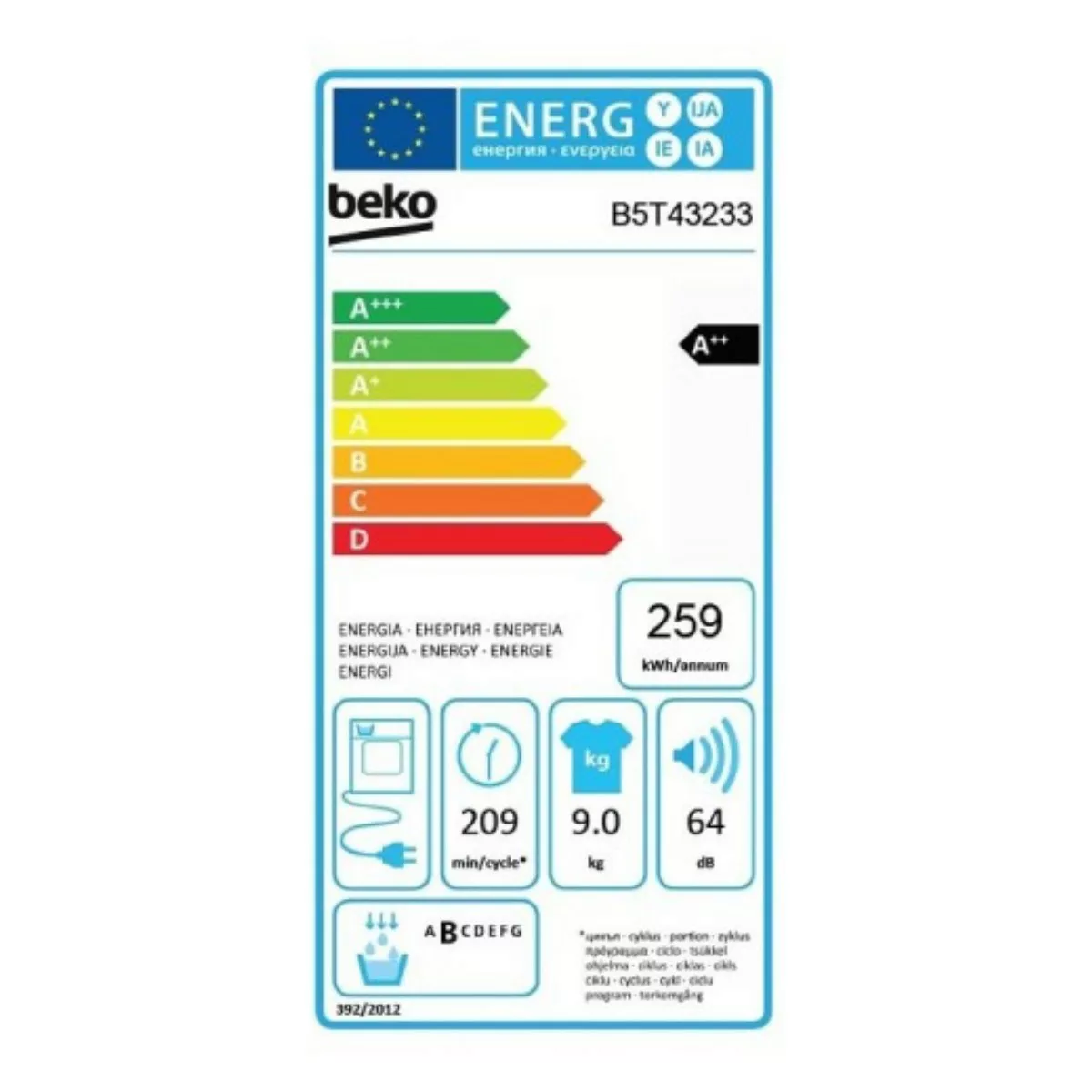 Kondensationstrockner Beko B5t42243 8 Kg Weiß günstig online kaufen