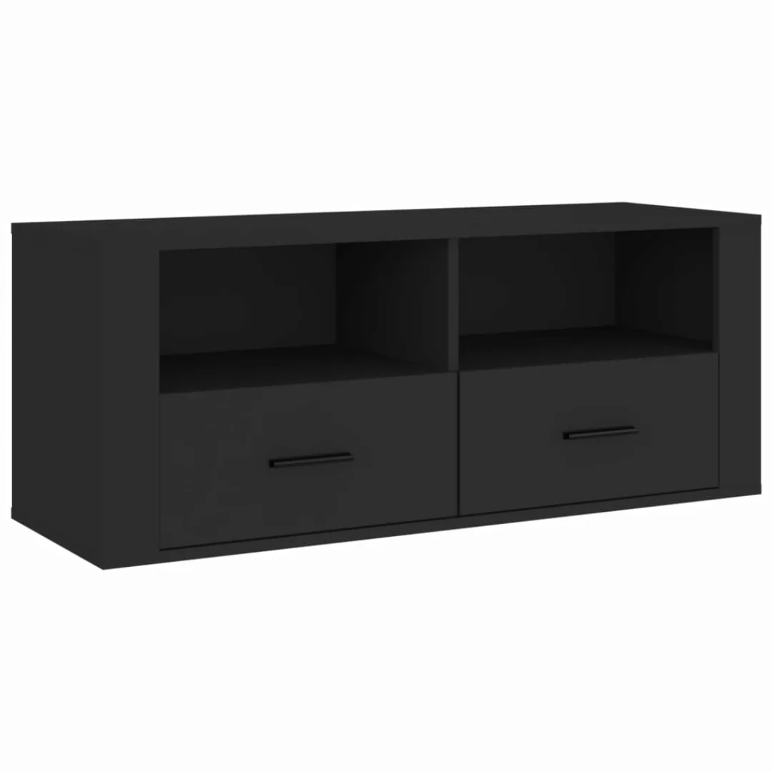 Vidaxl Tv-schrank Schwarz 100x35x40 Cm Holzwerkstoff günstig online kaufen