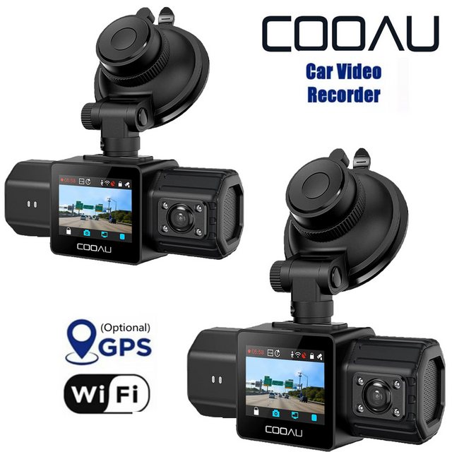 COOAU D20 2.5K Dash Cam Auto Vorne Hinten Kamera mit Infrarot Nachtsicht Da günstig online kaufen
