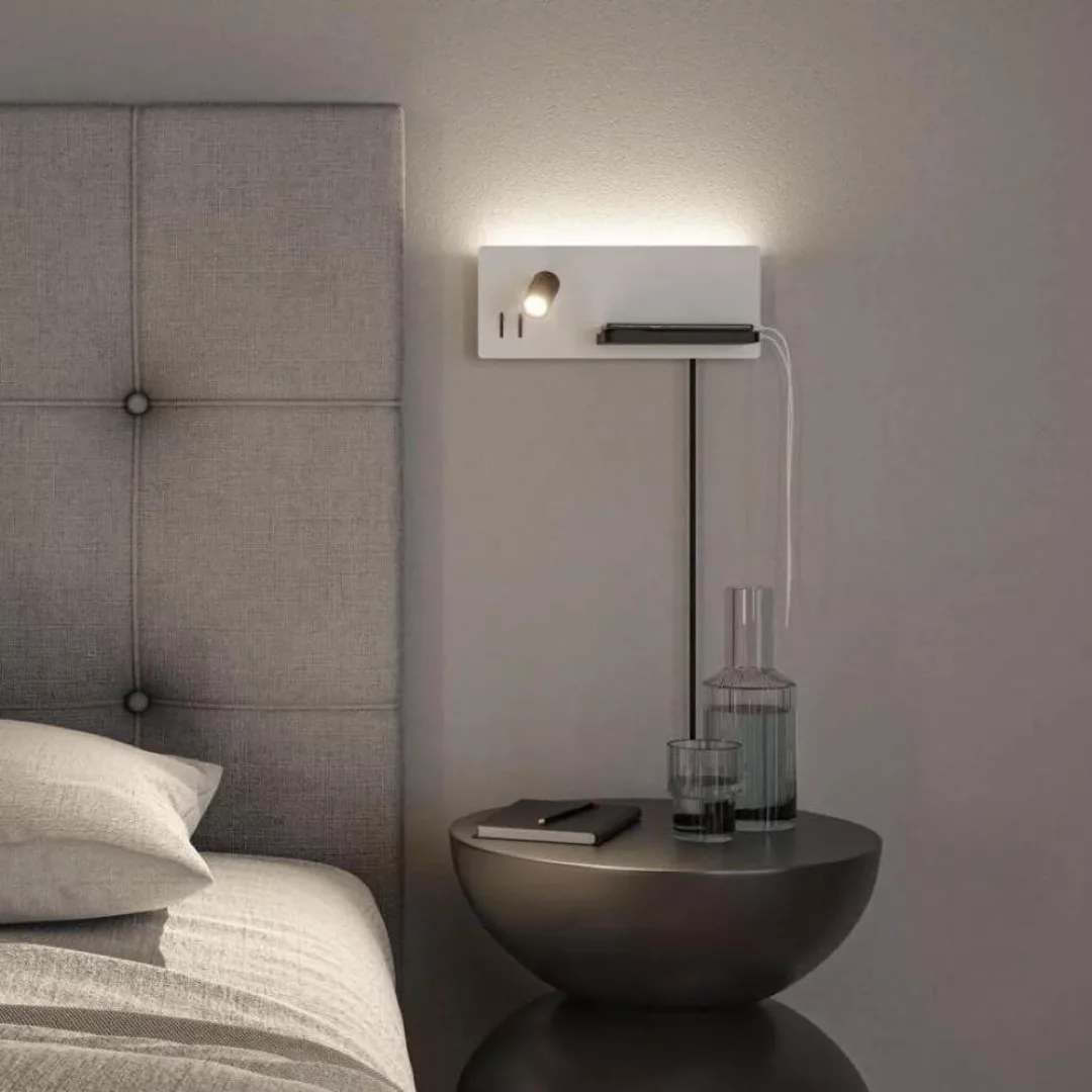 LED Wandleuchte Serra in Weiß-matt und Schwarz-matt 5,5W 520lm rechts günstig online kaufen