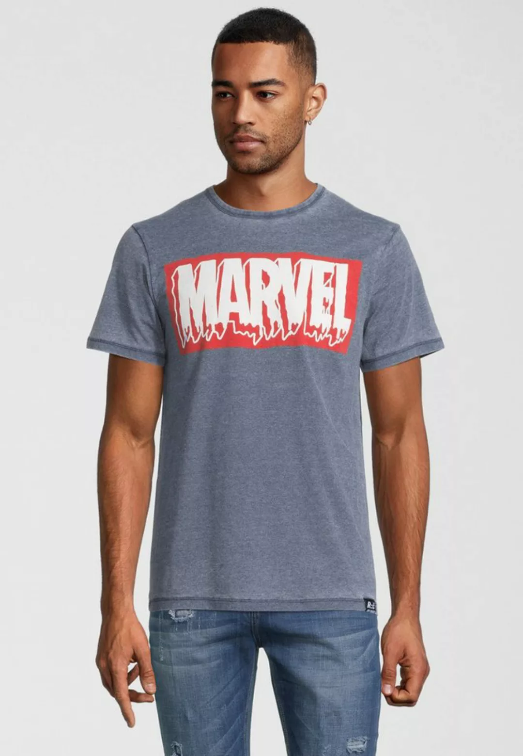 Recovered T-Shirt Marvel Slime Logo Vintage günstig online kaufen