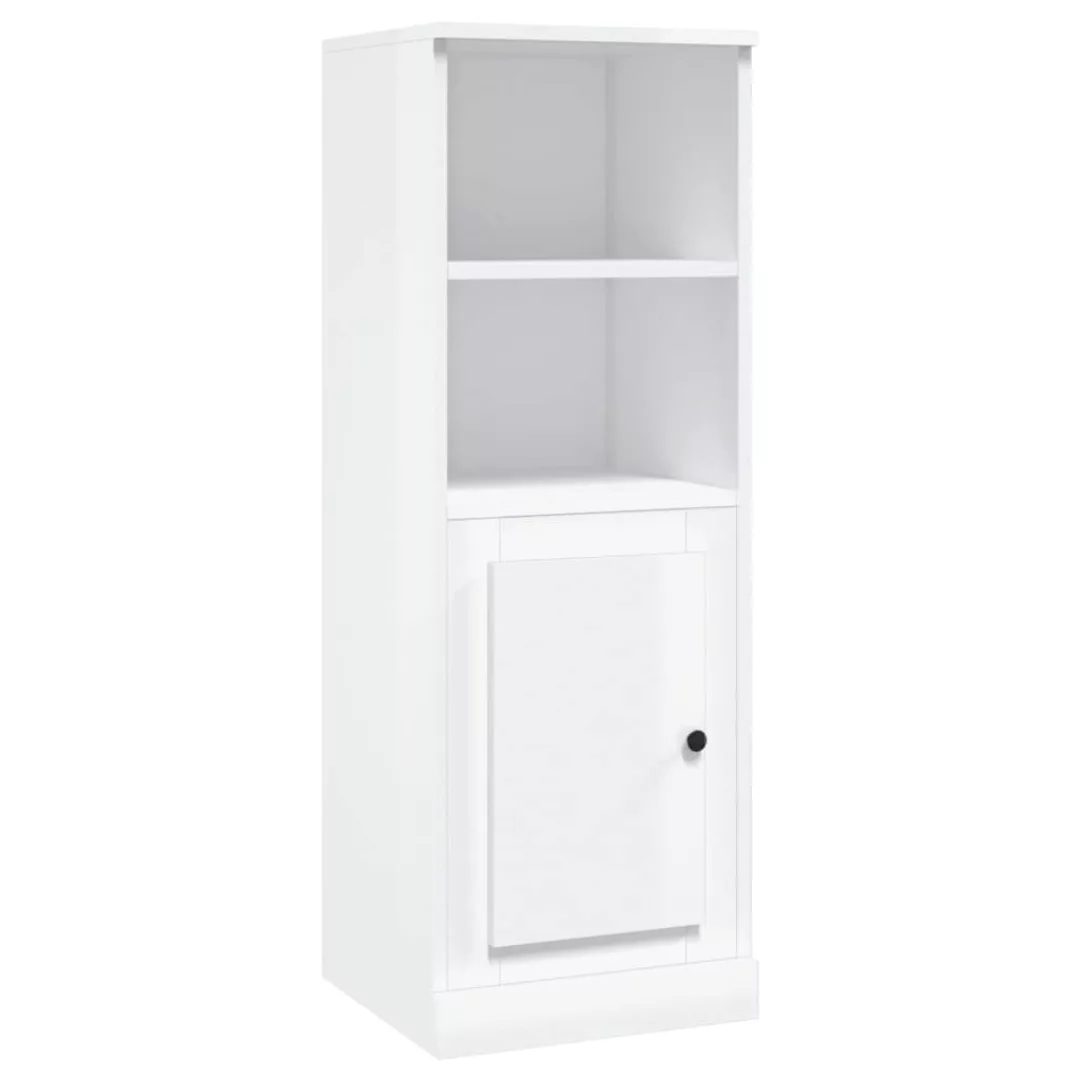 Vidaxl Highboard Hochglanz-weiß 36x35,5x103,5 Cm Holzwerkstoff günstig online kaufen