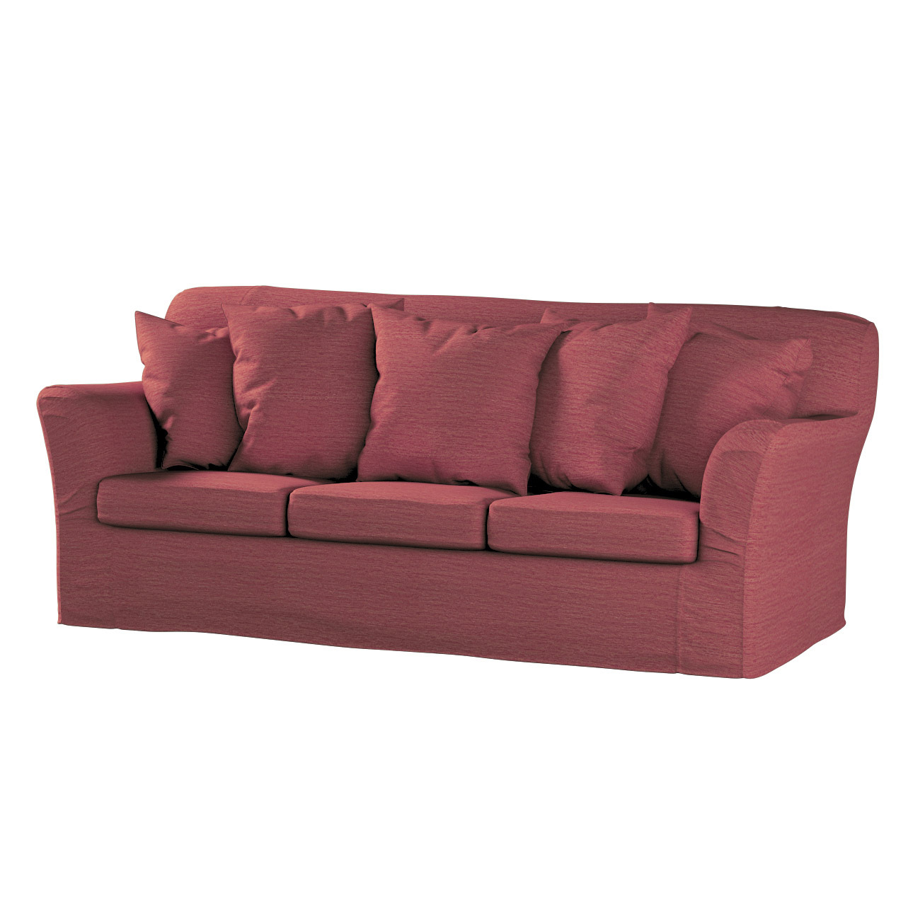 Bezug für Tomelilla 3-Sitzer Sofa nicht ausklappbar, ziegelrot, Sofahusse, günstig online kaufen