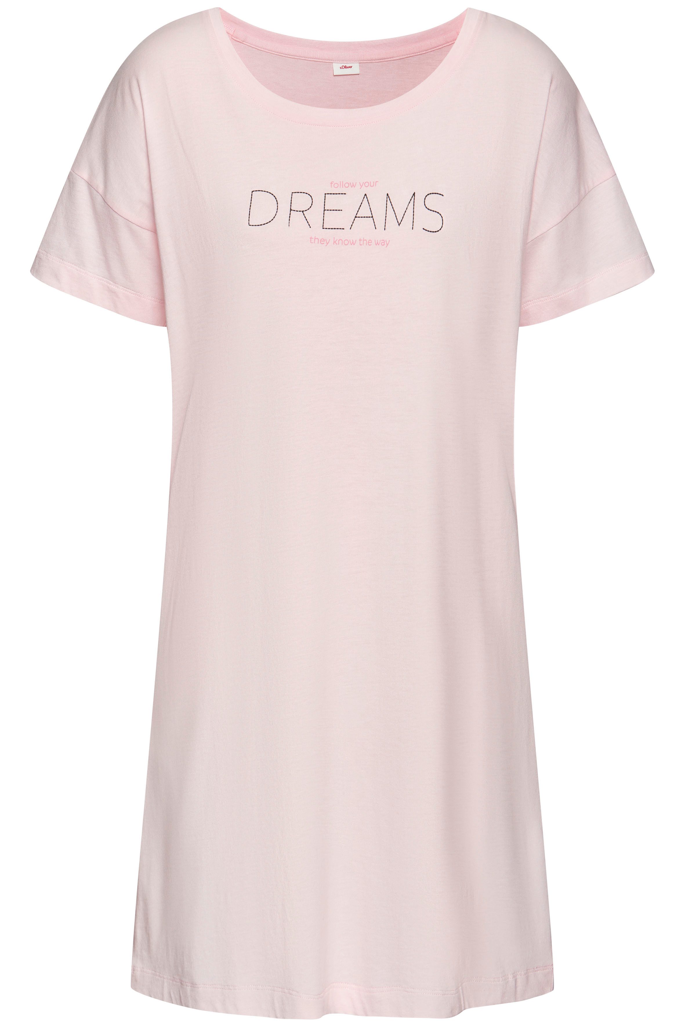 s.Oliver Sleepshirt, mit Frontdruck günstig online kaufen