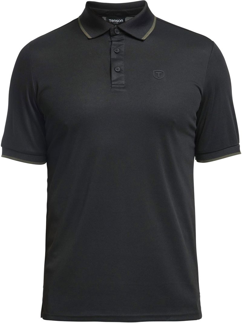 Tenson Polo Shirt Wedge Schwarz - Größe M günstig online kaufen