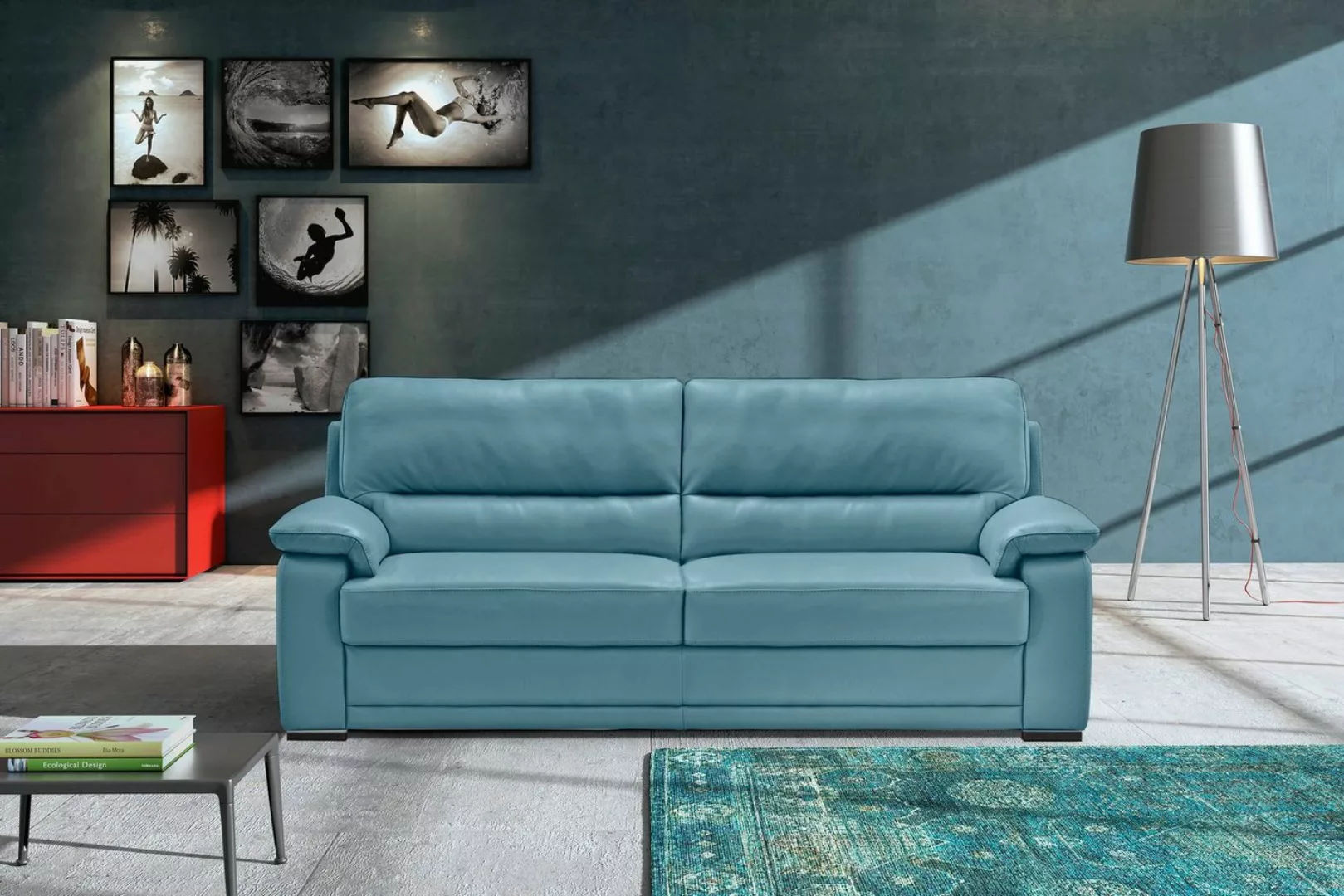 Egoitaliano 2,5-Sitzer Doris, modernes Designersofa, Ledersofa mit erstklas günstig online kaufen