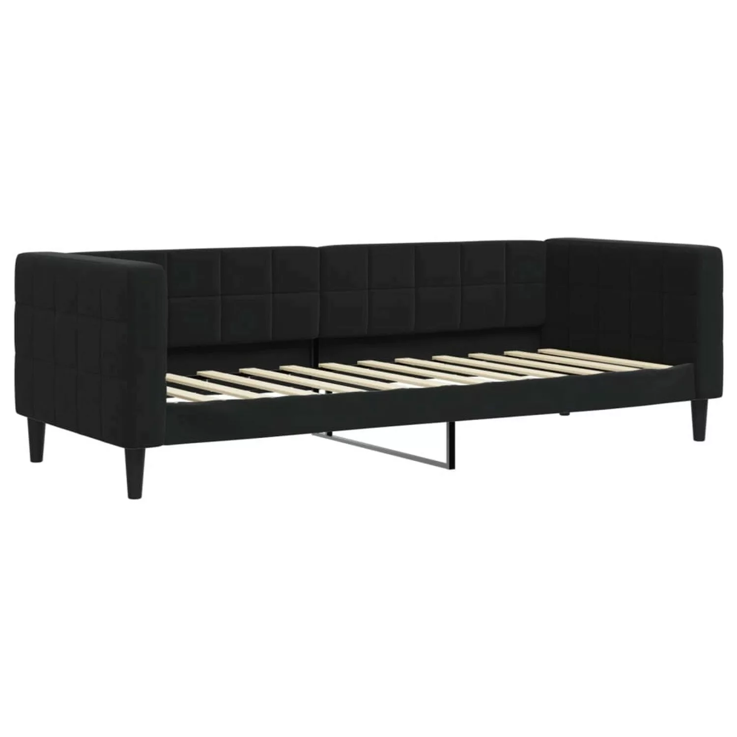 vidaXL Gästebett Tagesbett Schwarz 80x200 cm Samt Gästebett Gästecouch Gäst günstig online kaufen