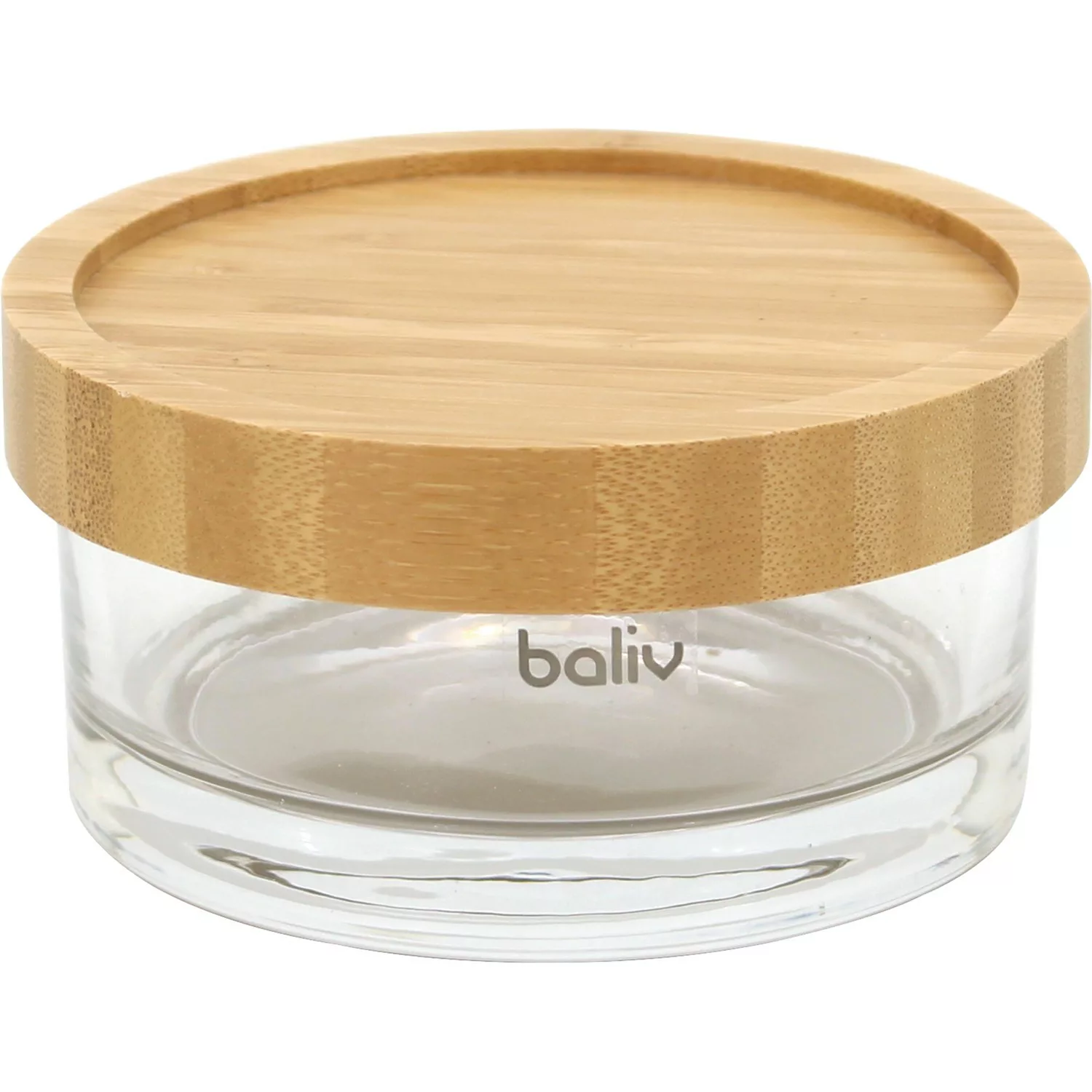 baliv Moss Green trend Kosmetikdose Glas/Bambus Klar günstig online kaufen