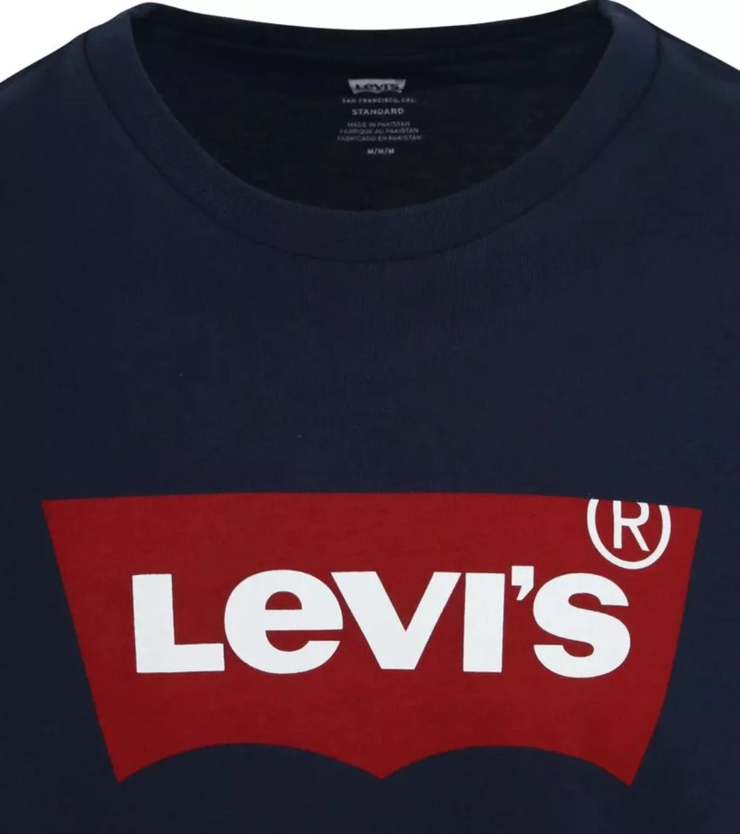 Levi's T-Shirt Grafik Logo Navy - Größe L günstig online kaufen