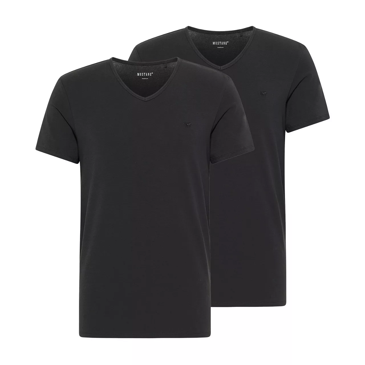 Mustang Herren T-Shirt AMADO 2er PACK - Regular Fit günstig online kaufen